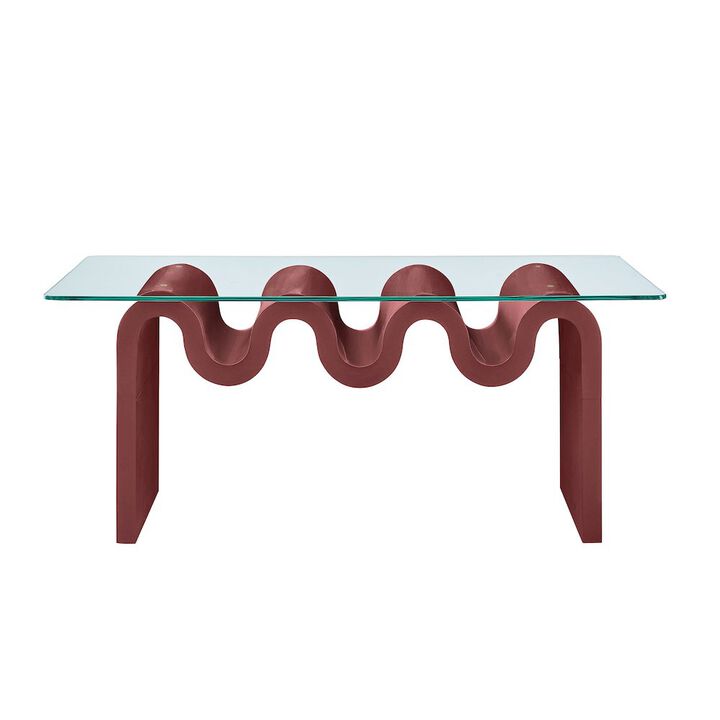 Modway Ondine Glass Top Coffee Table