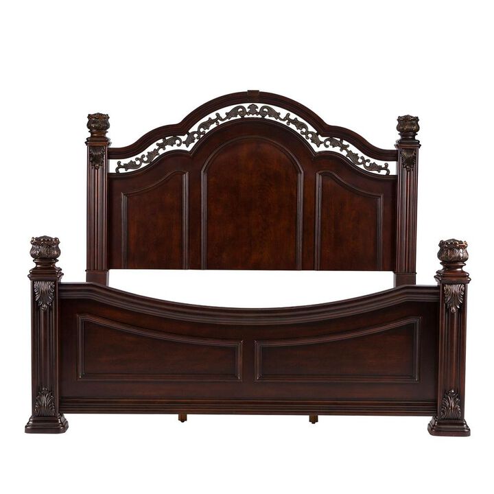 Liberty Furniture Messina Estates Poster Bed in Cognac