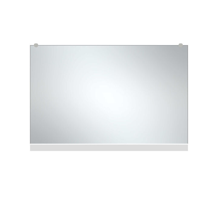 HomeRoots 47" Black Metal Leaning Framed Full Length Hanging Mirror
