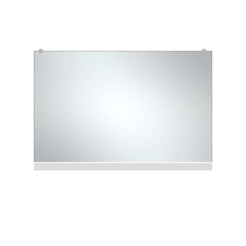 HomeRoots 47" Black Metal Leaning Framed Full Length Hanging Mirror image number 0