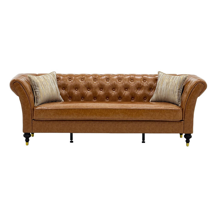 Tokvom 3-Seater PU Sofa