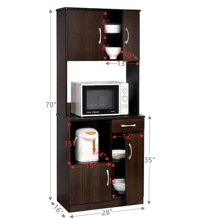 Quintus Kitchen Cabinet in Espresso 12258 KIT