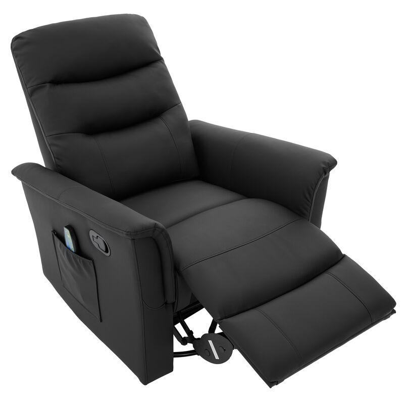 Merax Manual Massage Recliner Chair with 270&deg; Swivel & Rocking Function Recliners image number 4