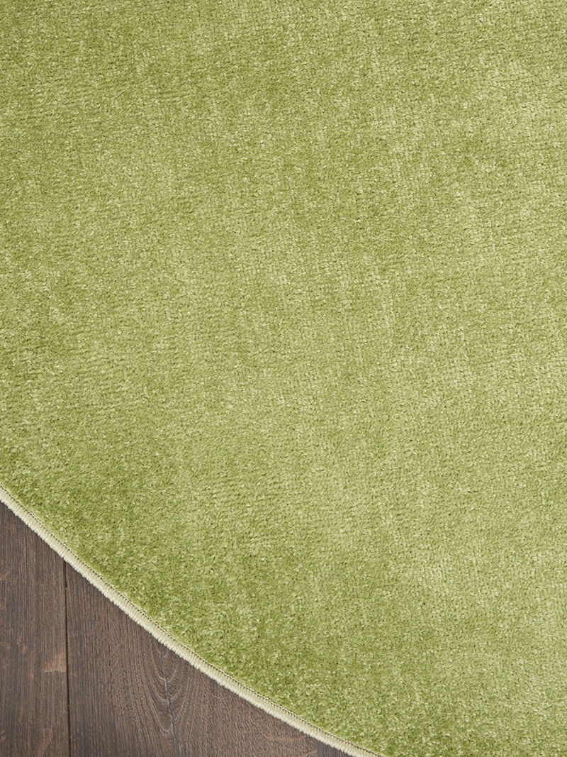 Nourison Essentials NRE01 Green 6' x Round Rug image number 3
