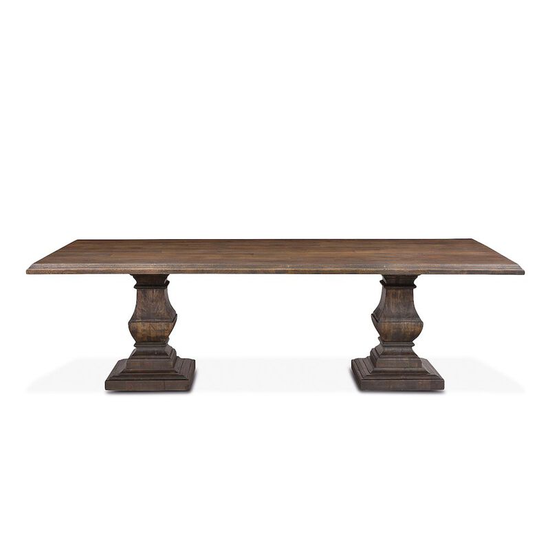 World Interiors Toulon 84 Dining Table in Weathered Mango