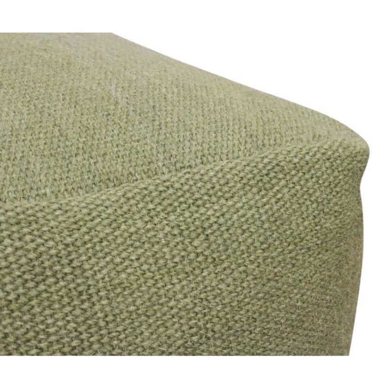 Alex Hamilton Remi Wool Pouf in Sage Green