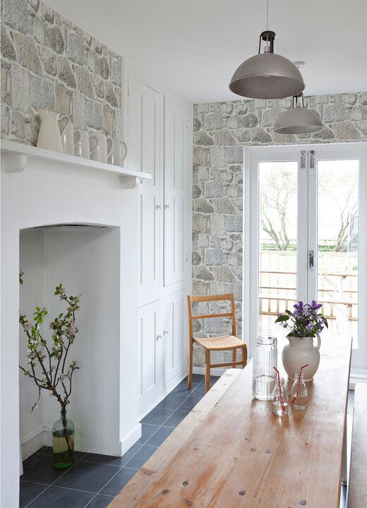 Axelle Light Grey Stone Wallpaper (Set of 2)