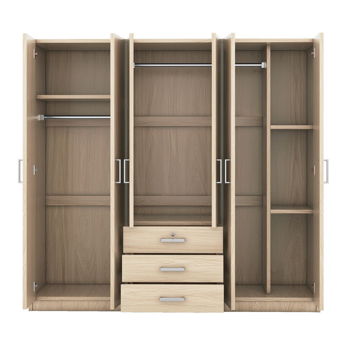 Vuswep 6-Doors Wooden Wardrobe