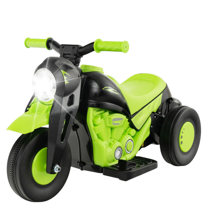 Kids 6V Electric Motorcycle Ride On Toy with Bubble Maker and Sound Effects