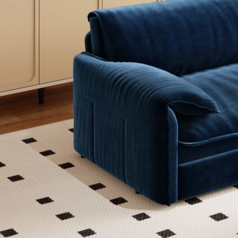 Lescet Velvet Pull‑Out Sleeper Sofa Bed image number 7