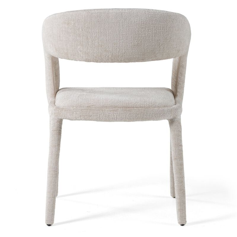 Modrest Faerron - Modern Light Grey Fabric Dining Chair