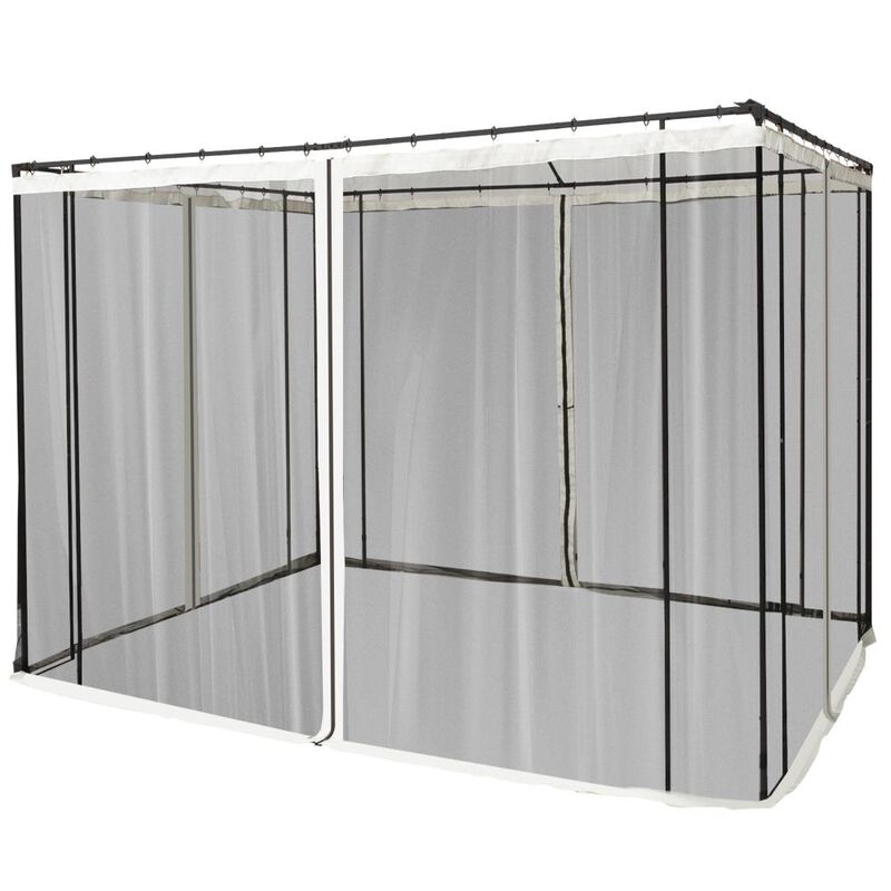 Hivvago 10x10 Canopy Tent Mesh Sidewall with Zipper image number 0
