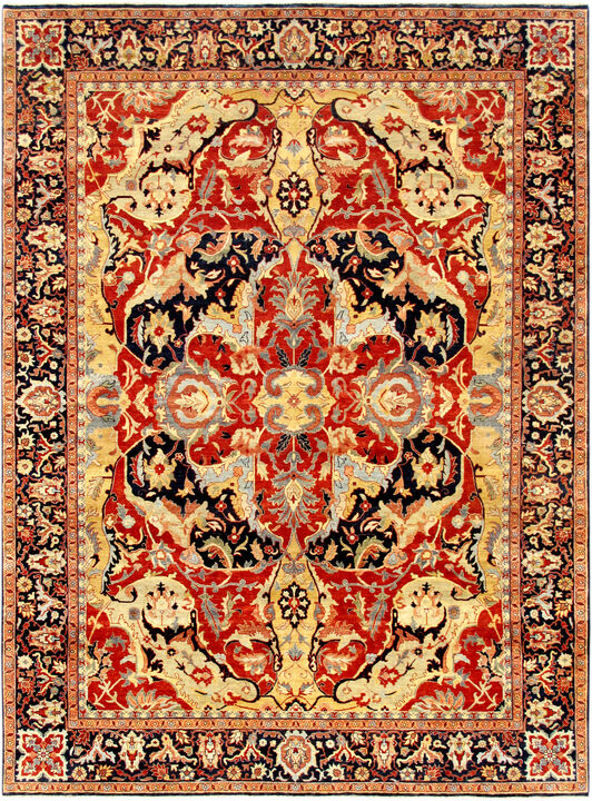 Pasargad Home Bidjar Hand-Knotted Lamb's Wool Area Rug