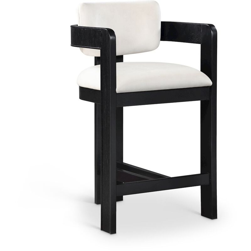 Meridian Furniture Sacha Velvet Stool