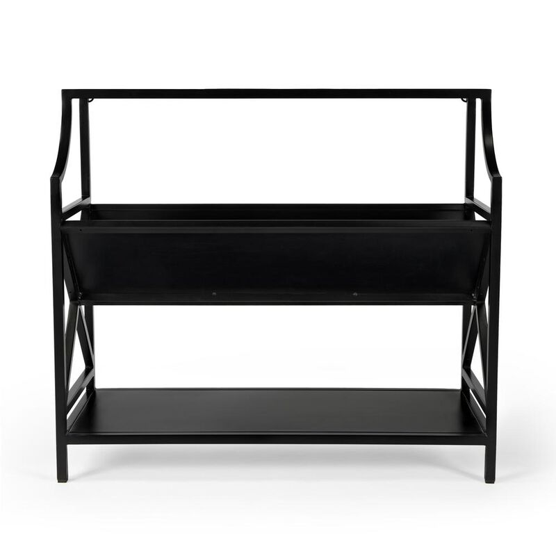 Butler Specialty Keats Library 2 Tier 36W Bookcase, Black