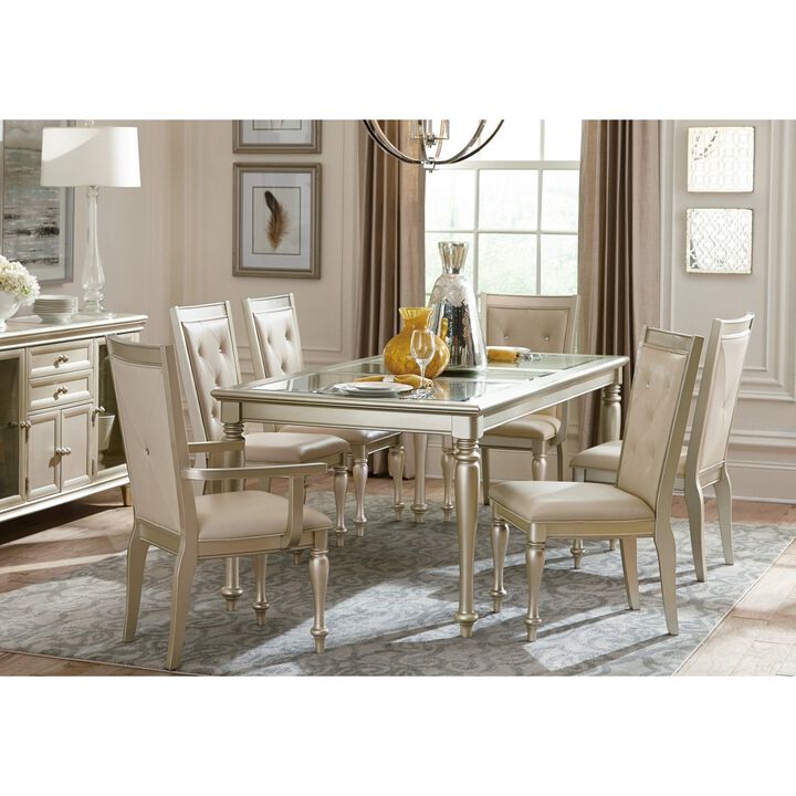 Streamdale Crystal Button-Tufted Arm Chairs - 2 Piece Set