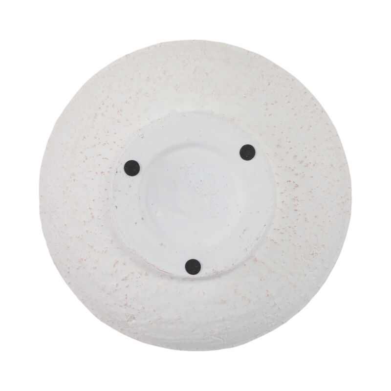White Textured Terracotta Bowl
