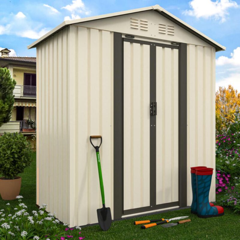 Weather-Resistant Outdoor Storage Shed, Perfect for Garden Tools and Outdoor Gear