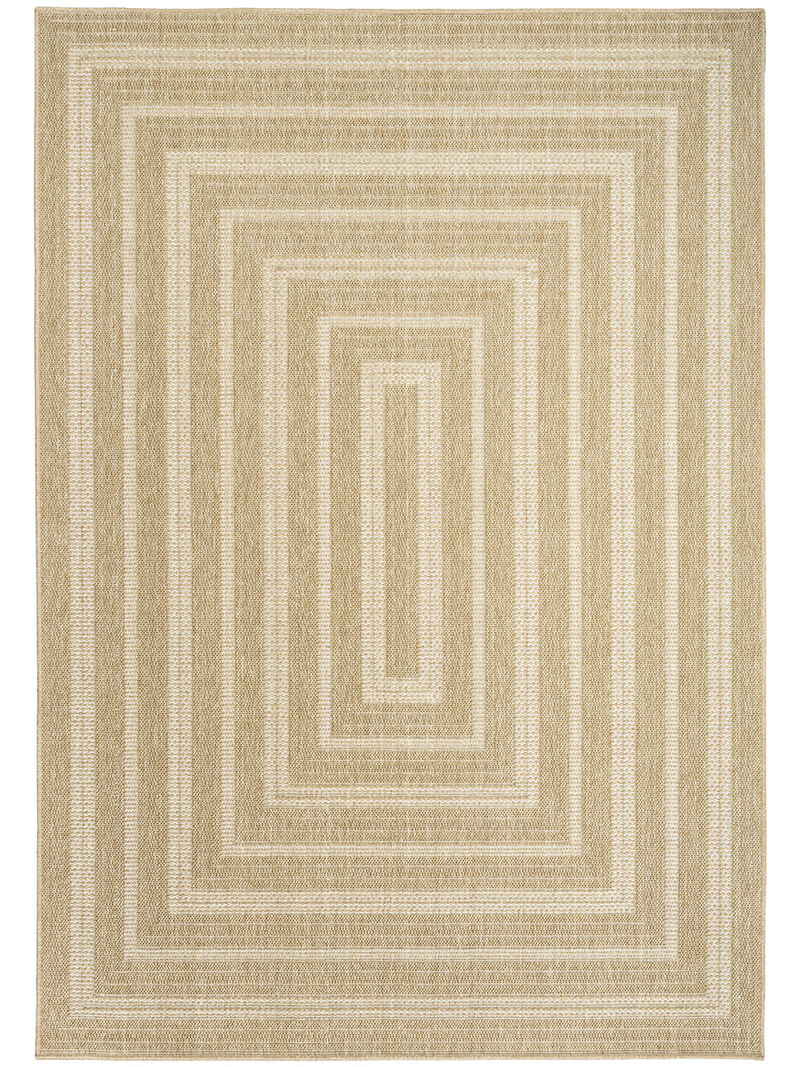 Tulum TLM04 Taupe/Ivory 6' x 9' Rug