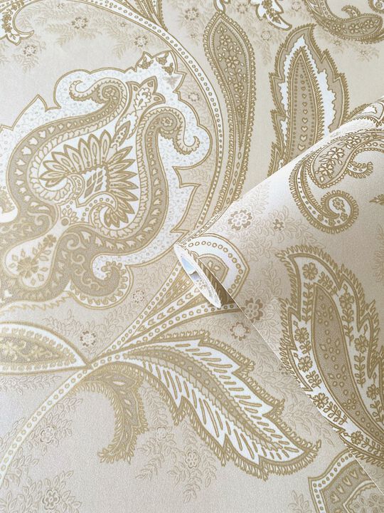 Elegance Paisley Beige Wallpaper DWP0355-03