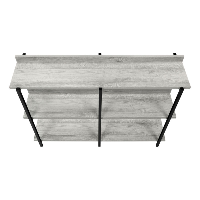 Monarch Specialties I 2217 Accent Table, Console, Entryway, Narrow, Sofa, Living Room, Bedroom, Metal, Laminate, Grey, Black, Contemporary, Modern
