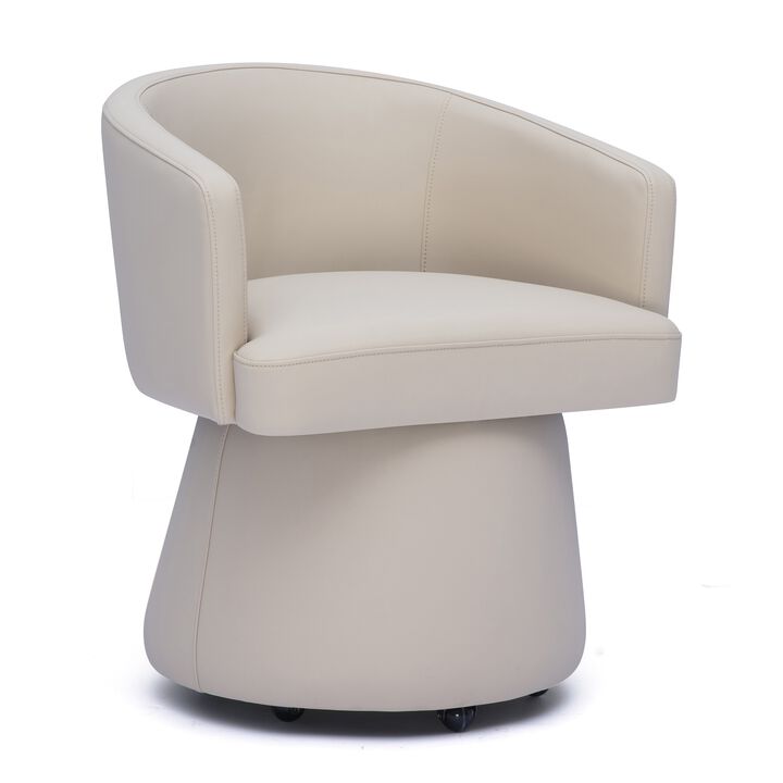 Kristen Seafoam Green Performance Vegan Leather Desk Chair