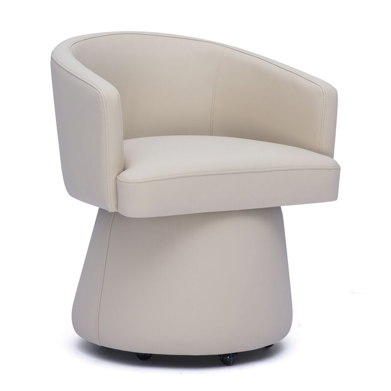 Kristen Seafoam Green Performance Vegan Leather Desk Chair image number 1