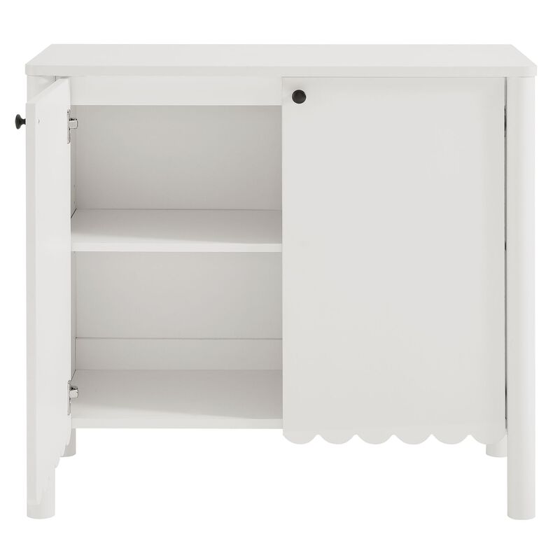 Modway Emmeline 2-Door Scalloped Sideboard in Light Gray image number 7