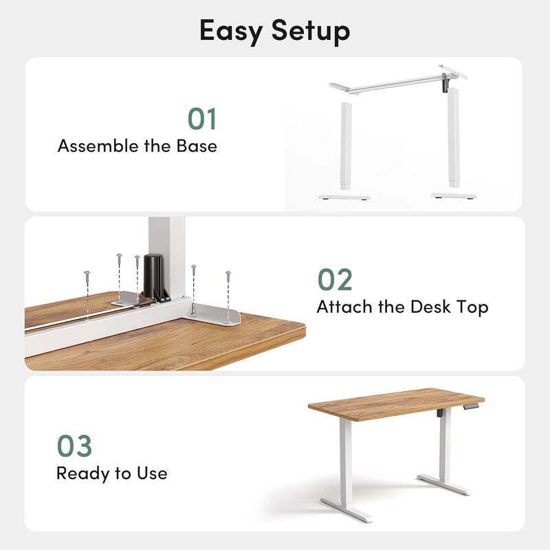 ShipItFurniture 32" x 20" Electric Standing Desk Unit with Memory Presets image number 6
