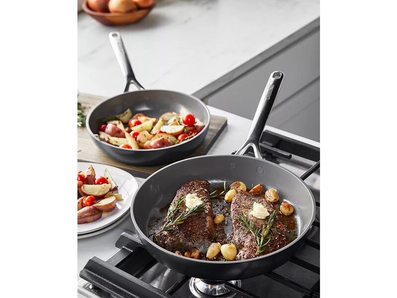GreenPan GP5 Hard Anodized Healthy Ceramic Nonstick 2-Piece Fry pan Set, 9.5" and 11" image number 4