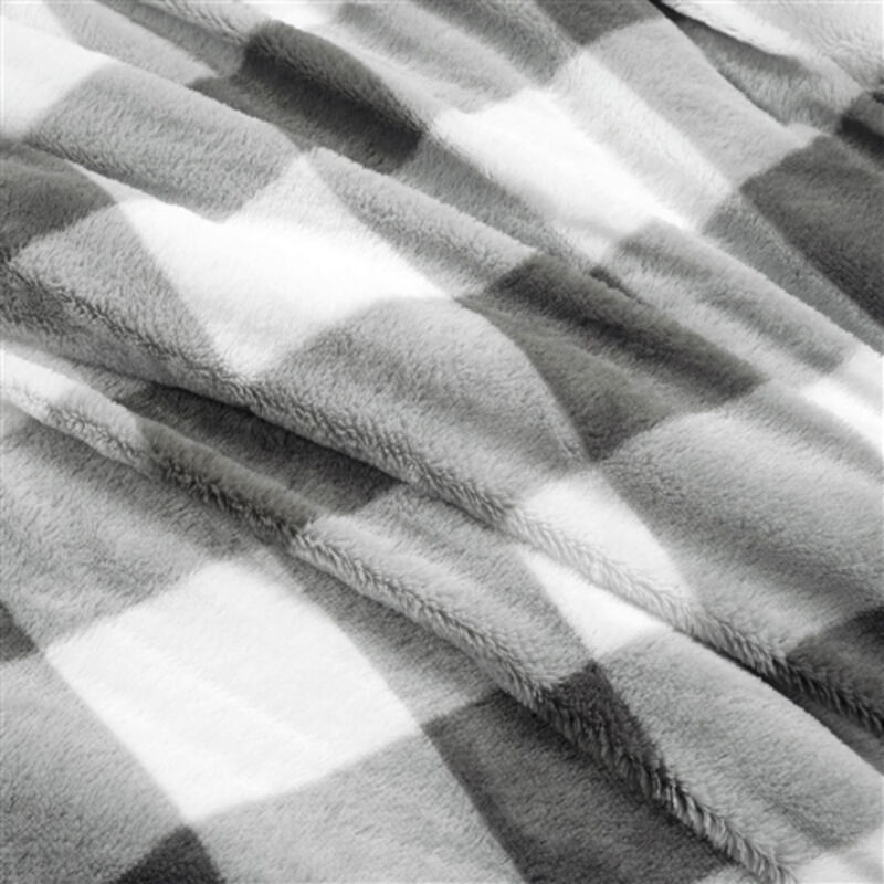 Cozy Faux Fur Plaid Comforter Set – Soft Bedding for All-Season Warmth