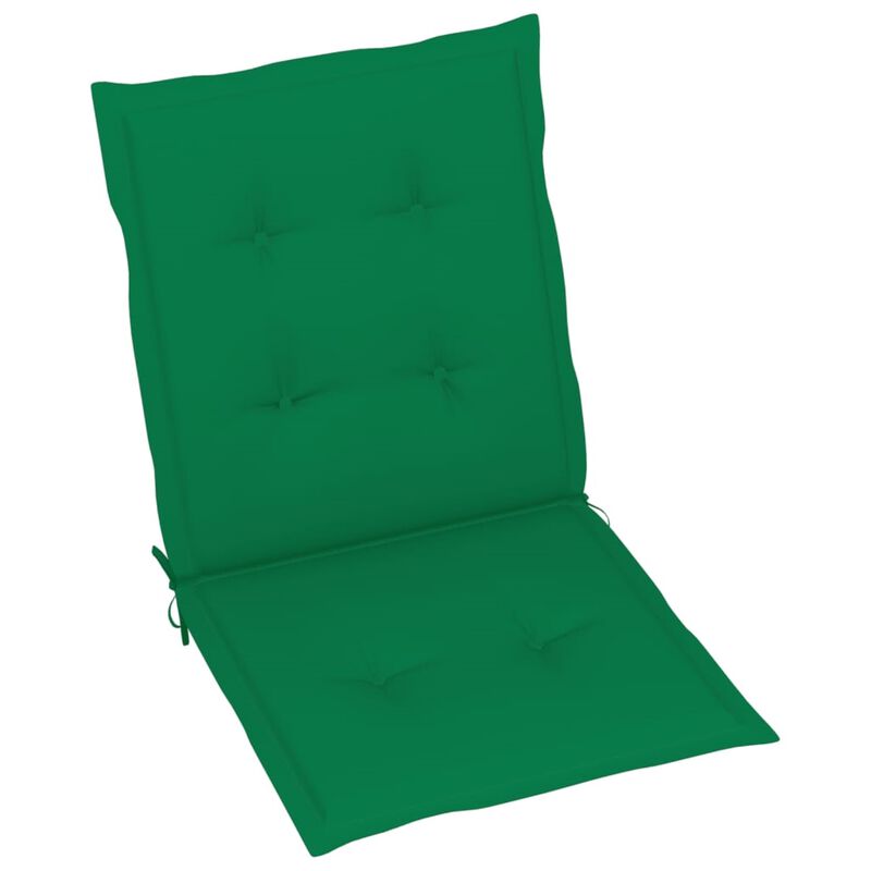 vidaXL Garden Chair Cushions 2 pcs Green 39.4"x19.7"x1.6"