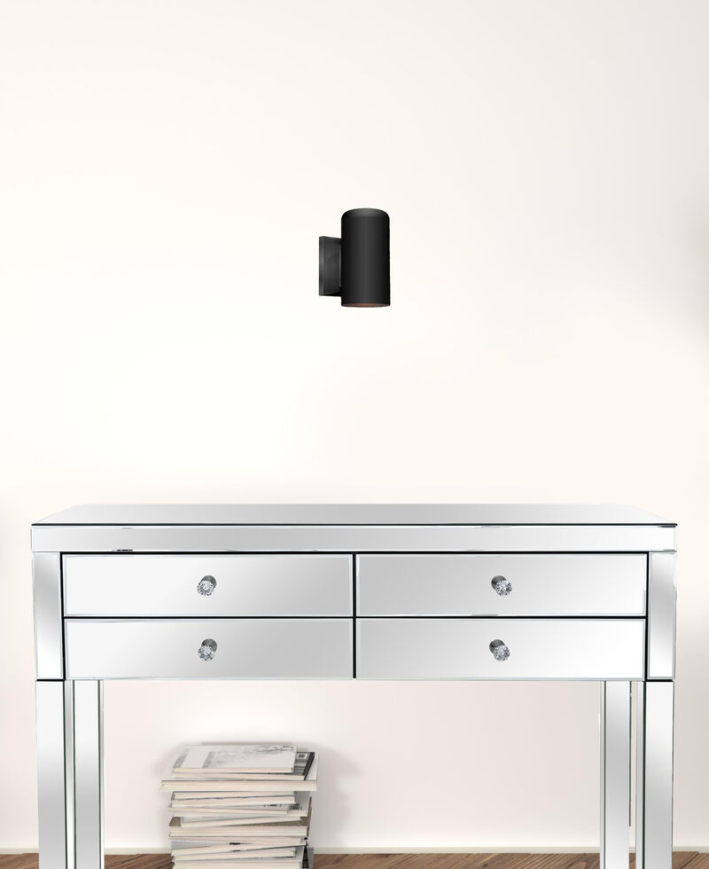 Hivvago Minimalist Matte Black Wall Sconce