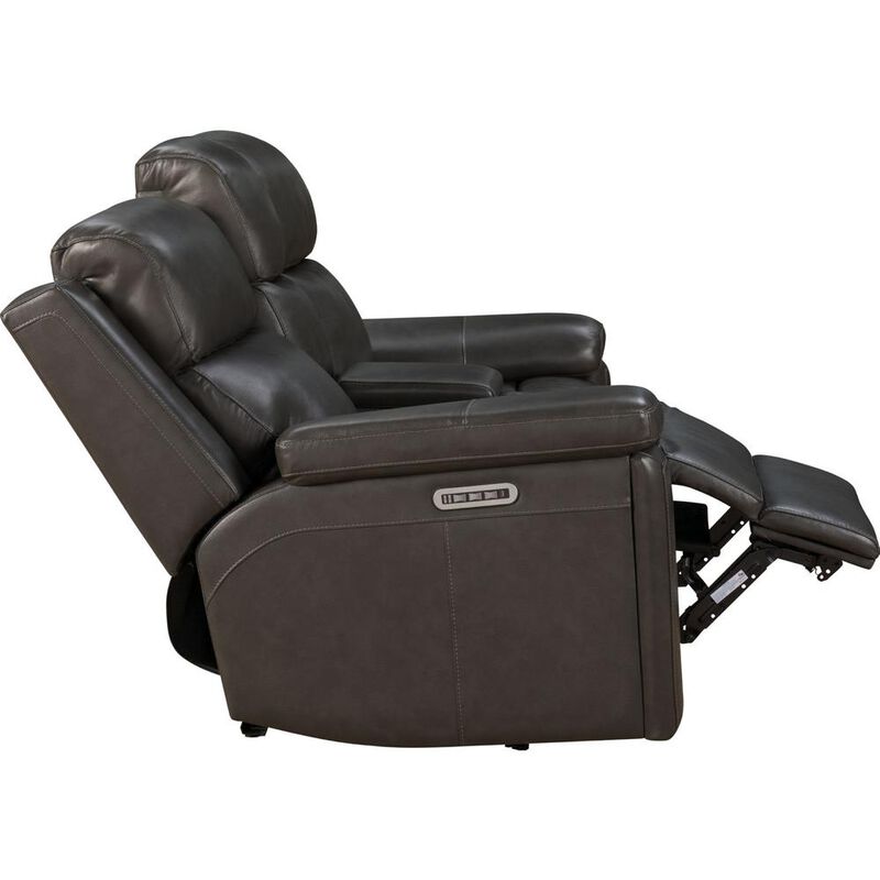 Barcalounger Reclining Console Loveseat w/Power Head Rests, Power Lumbar, Heat & Massage