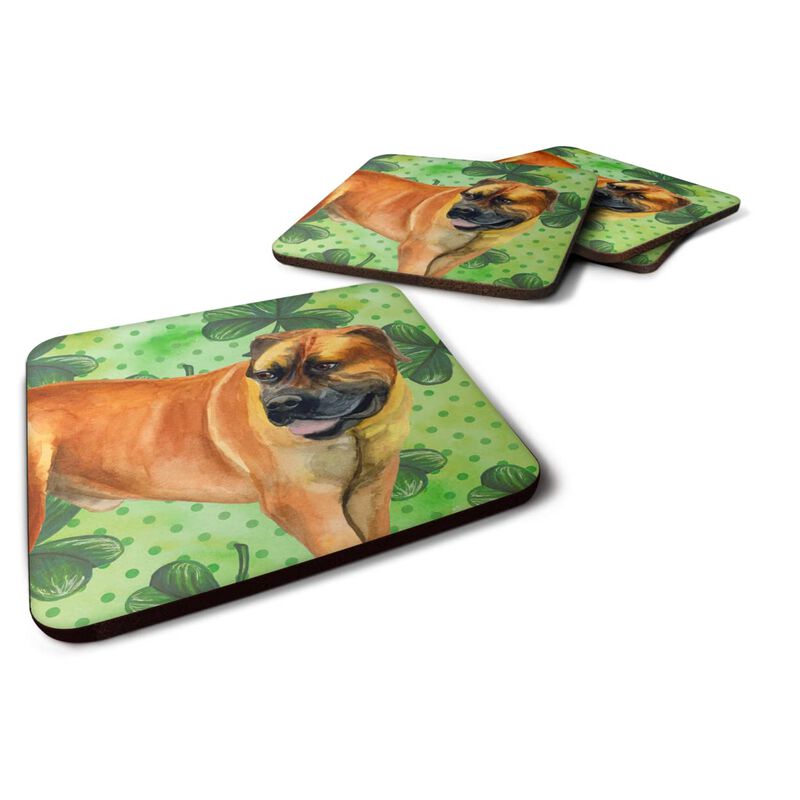 Caroline's Treasures Boerboel Mastiff St Patrick's Decorative coasters, Multicolor