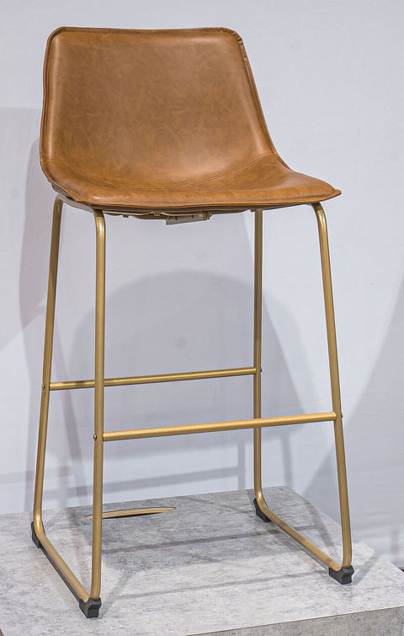 Crandox Bar Stool in Brown image number 1
