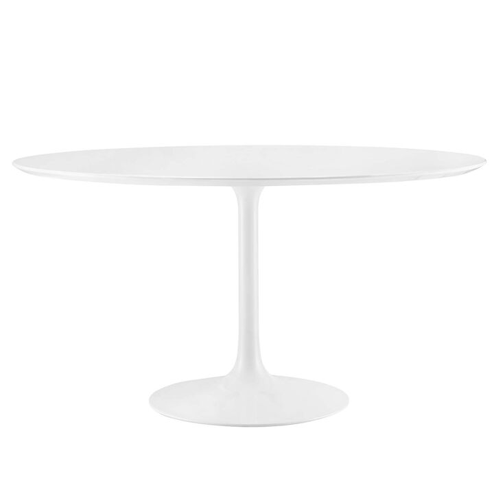 Modway - Lippa 54" Round Wood Top Dining Table White