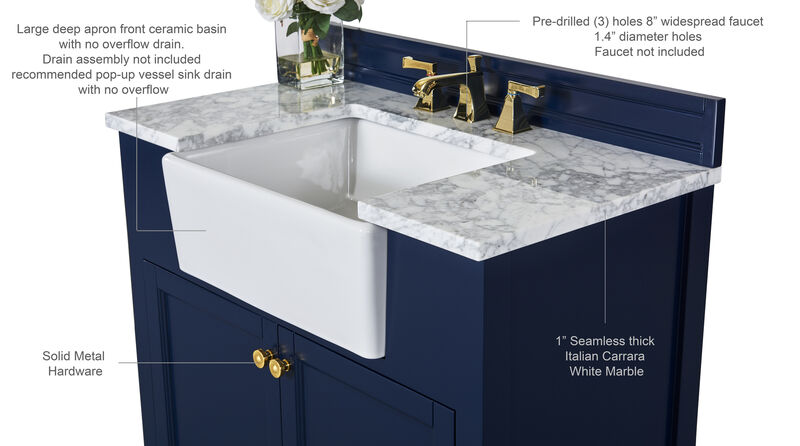 Adeline 36 in. Bath Vanity Set image number 5