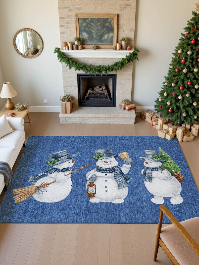 Merry & Bright MY28 Navy 8' x 10' Rug