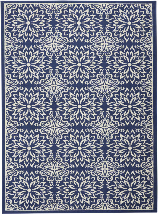 Jubilant JUB06 Navy/Ivory 6' x 9' Rug