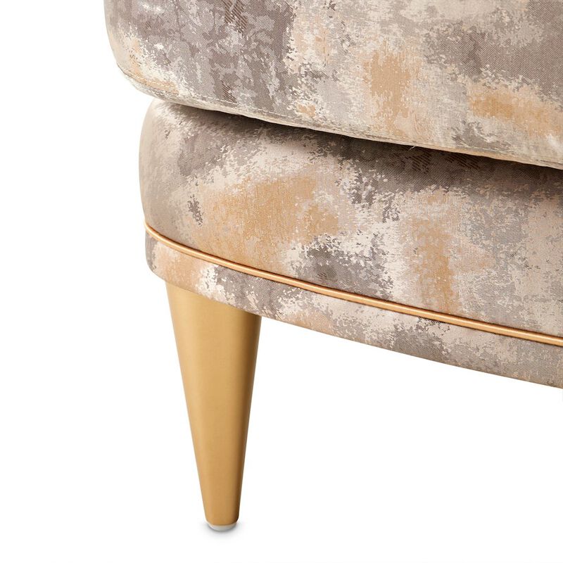 Michael Amini La Terrazza Accent Chair - Cappuccino/Light Champagne