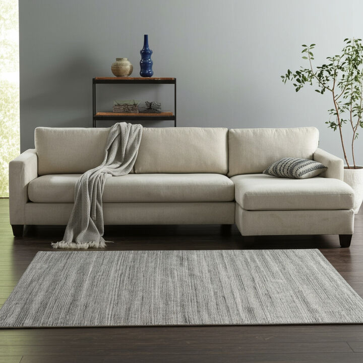 HomeRoots Hand Woven Distressed Area Rug