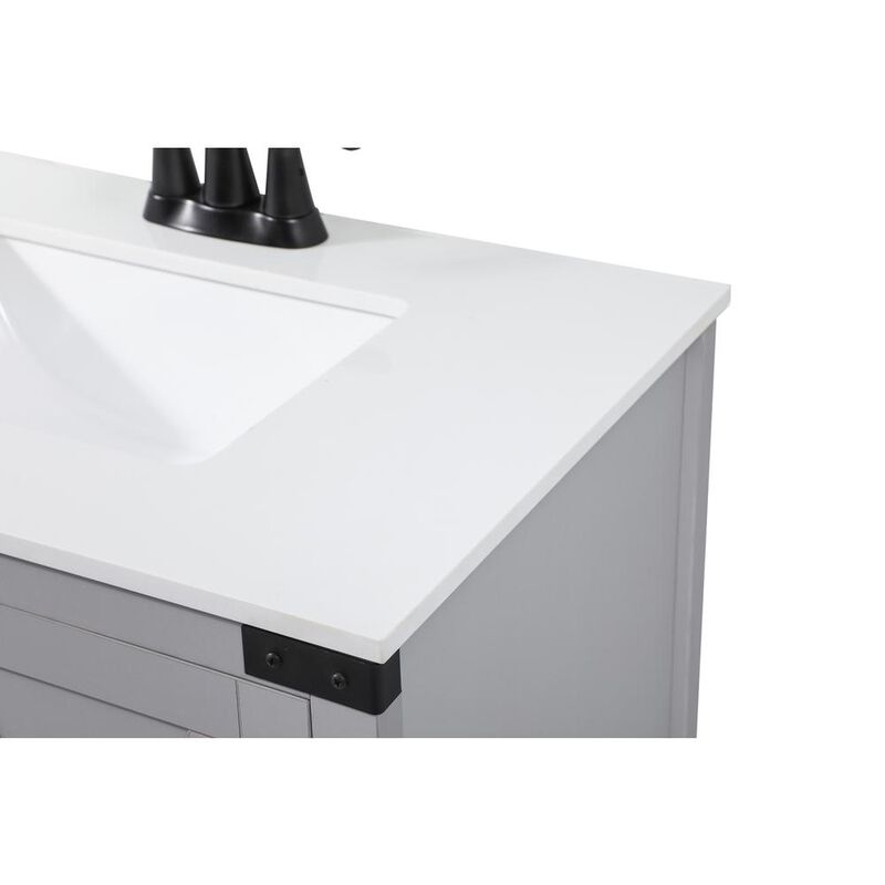 Elegant Kitchen and Bath 30 inch Single bathroom vanity in grey