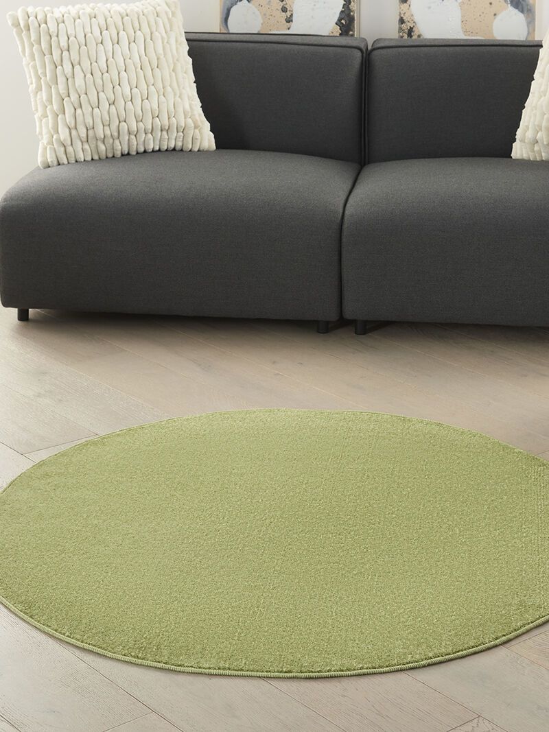 Nourison Essentials NRE01 Green 4' x Round Rug