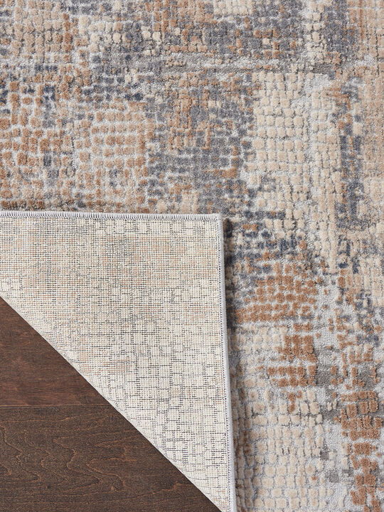 Rustic Textures RUS06 Beige/Gray 6' x 9' Rug