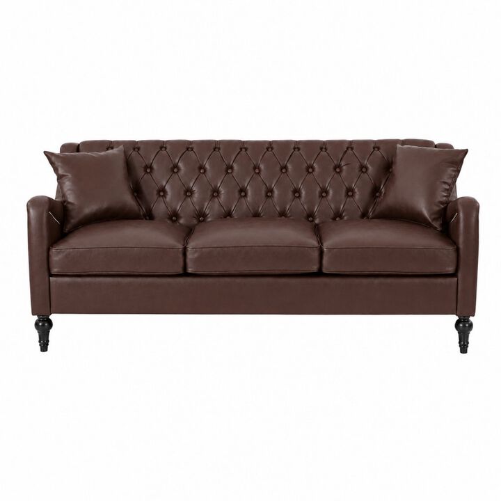 Zutung PU Leather 3‑Seater Sofa