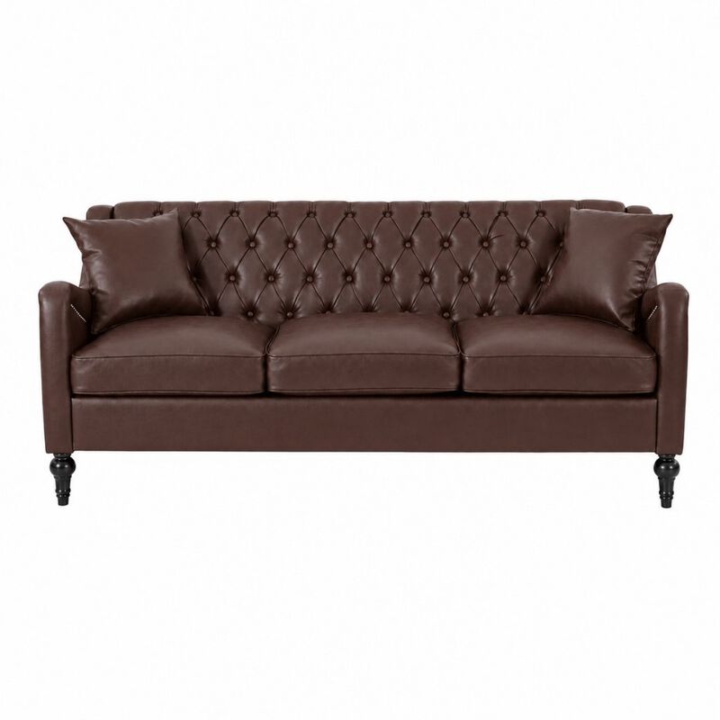 Zutung PU Leather 3‑Seater Sofa image number 0