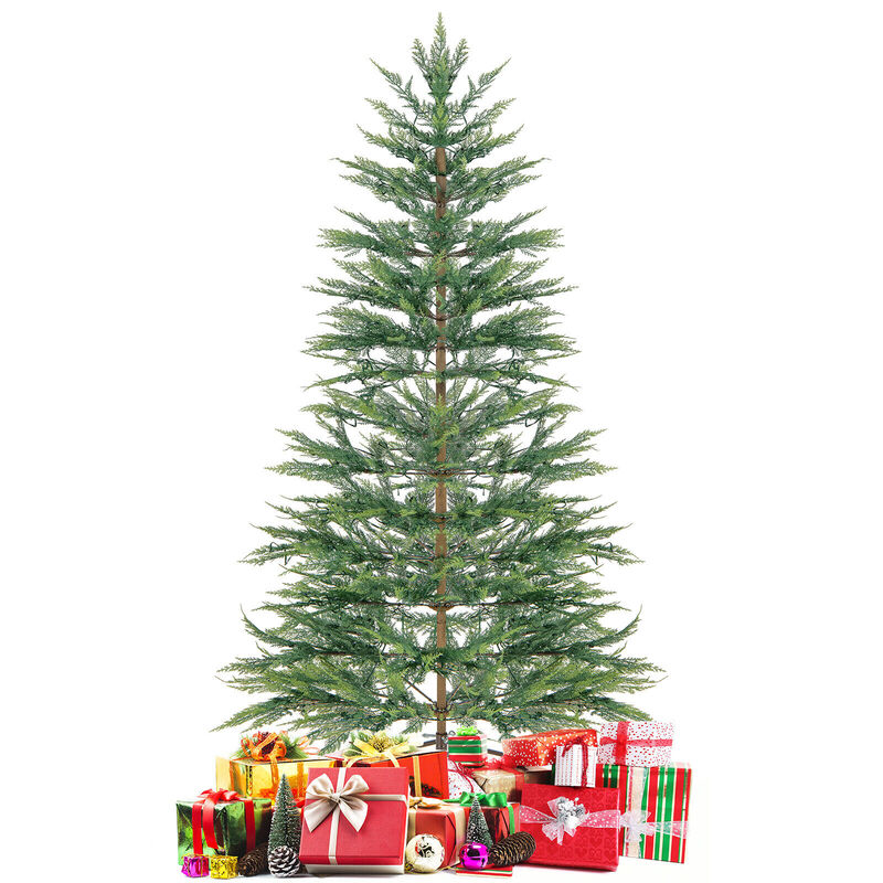 Artificial Cypress Christmas Tree Pre-lit Hinged-6.5 ft image number 3
