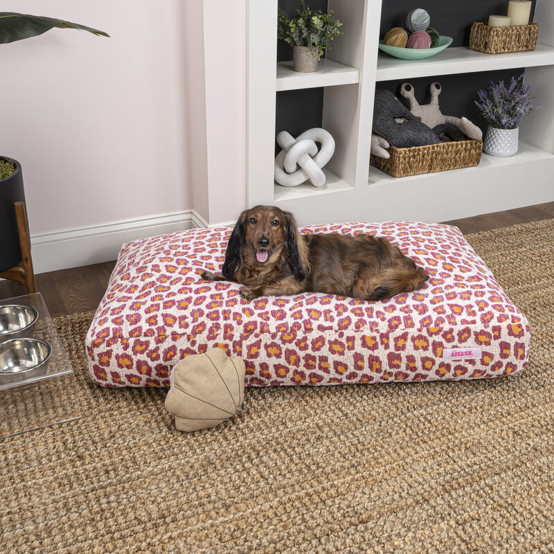 Mabel Designer Modern Ultra Soft Reversible Plush Rectangular Pet Bed with Washable Cover