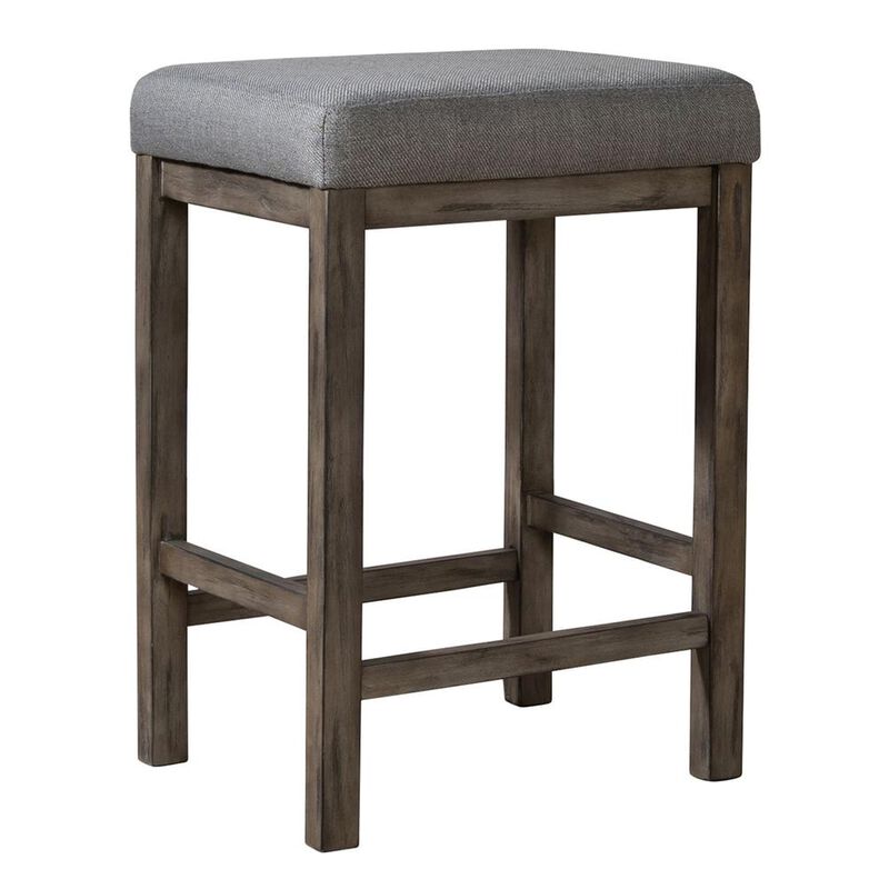 Liberty Furniture Hayden Way Upholstered Console Stool in Gray Wash image number 0